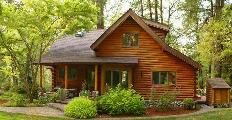 Log Cabin Staining